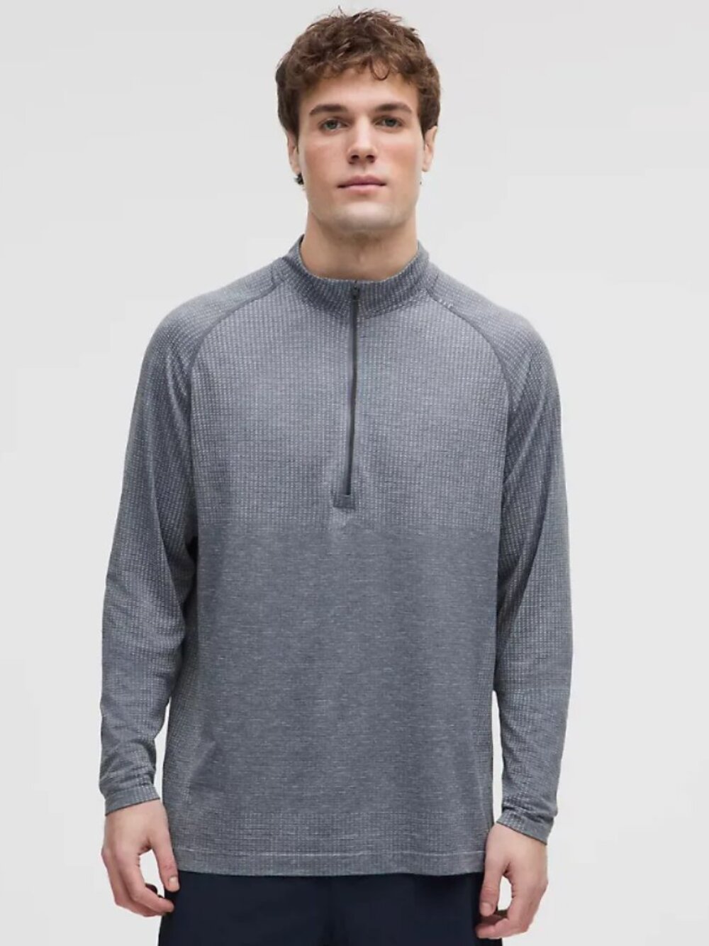 Lululemon Men's Metal Vent Tech 1/2 Zip Pullover in Grey - Size Medium
